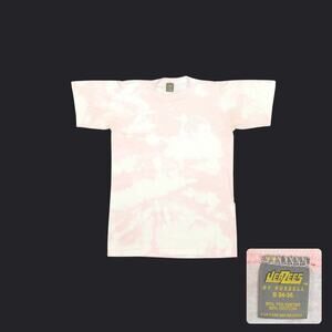 Vintage 80s Pink Tie Dye Delaware Law School Widener Tee Shirt S